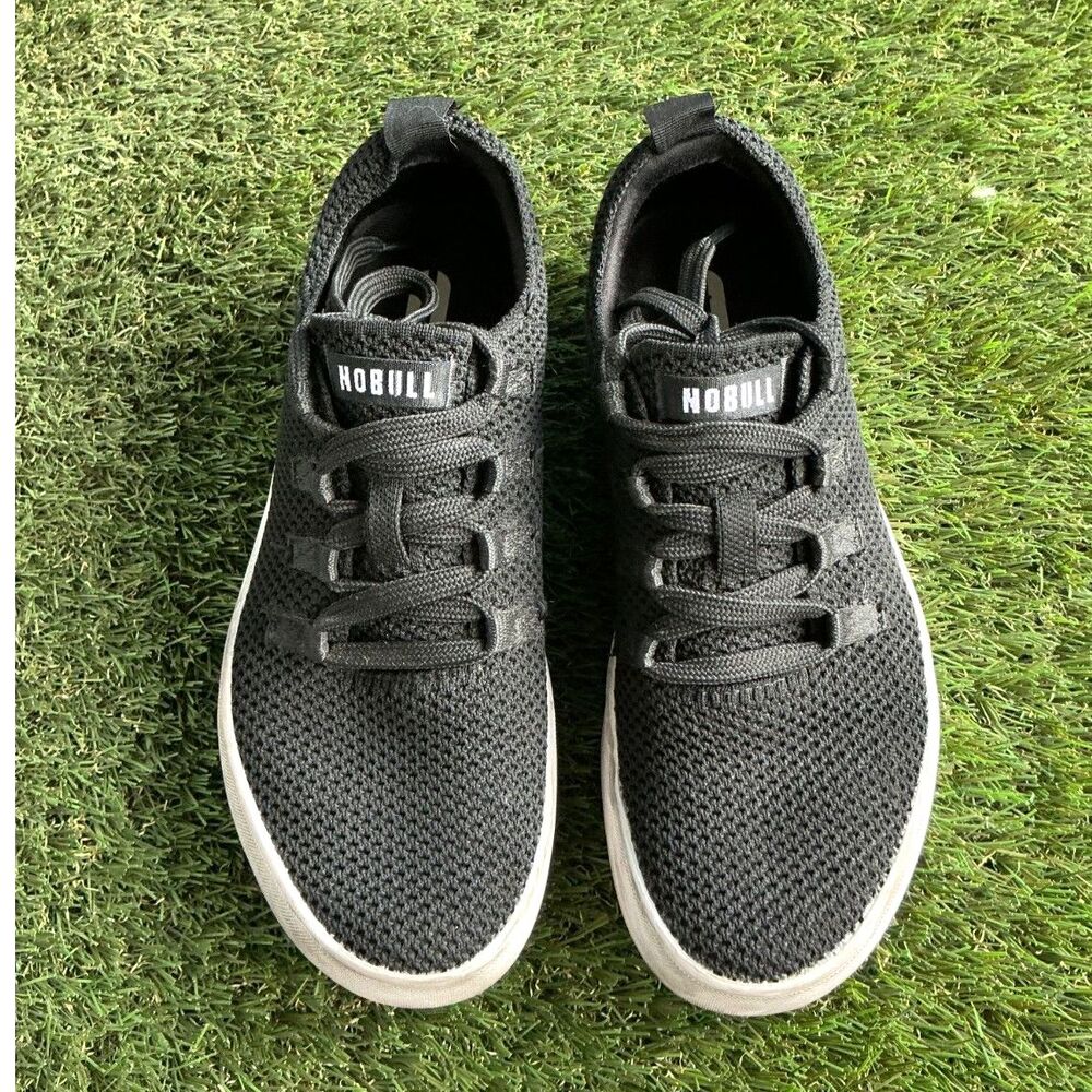 NOBULL Allday Knit Sneakers Black White Men’s 7 Women’s 8.5 Casual Shoes